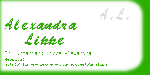 alexandra lippe business card